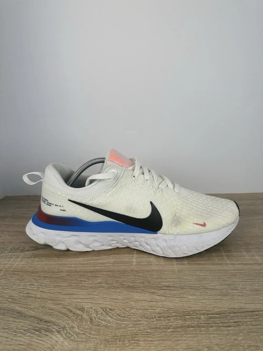 Nike React Infinity Run Flyknit 3 Men’s 11.5 White Running Shoes FJ3894-100